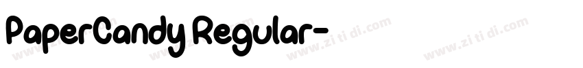 PaperCandy Regular字体转换 PaperCandy Regular字体转换